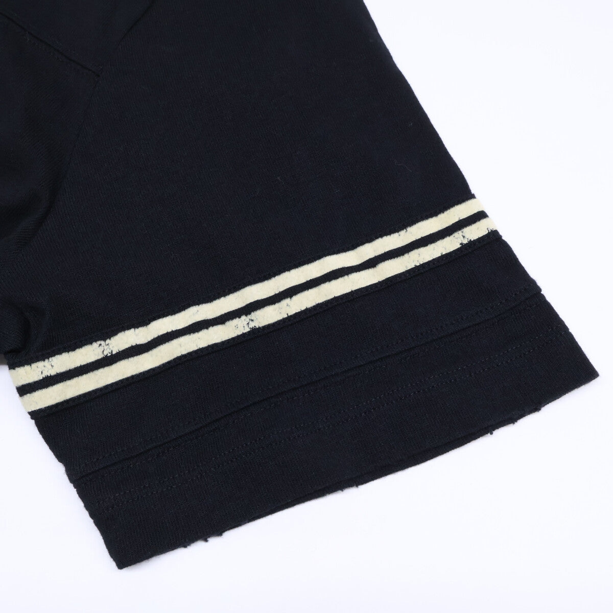 SAINT LAURENT PARIS Damaged Back Print T-Shirt Black Size S