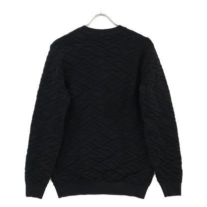 FENDI FZX061 FF Pattern Knit Sweater Black Size 46