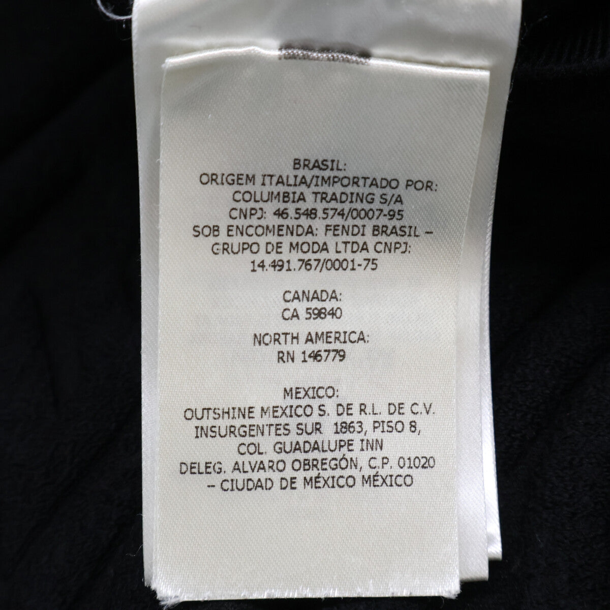 FENDI FZX061 FF Pattern Knit Sweater Black Size 46