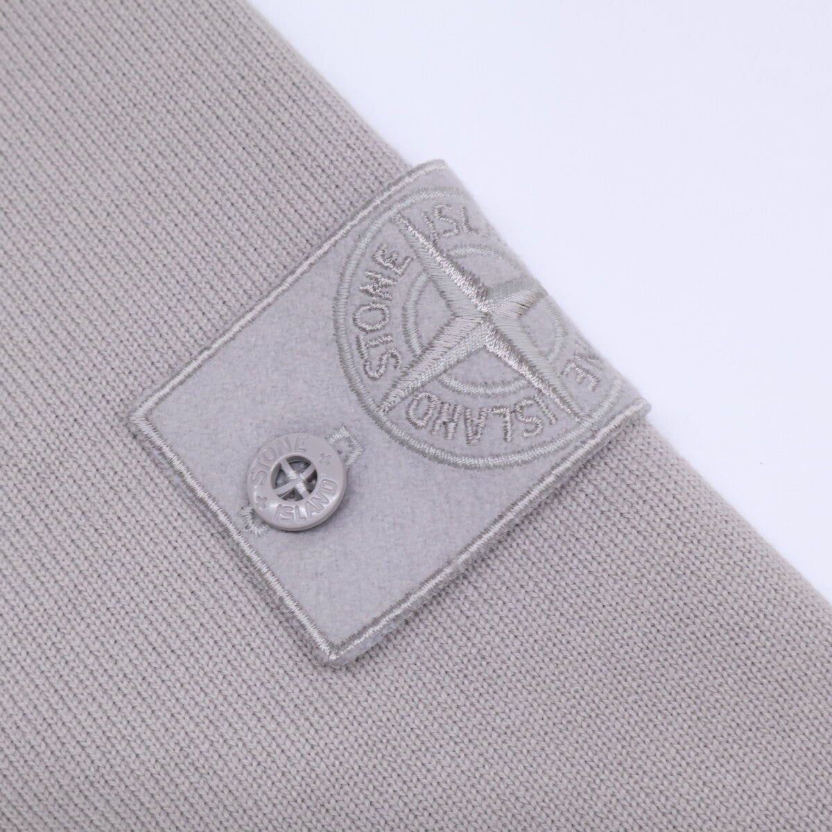 STONE ISLAND Ghost Piece Sweat Cardigan Beige Sweatshirt Size L