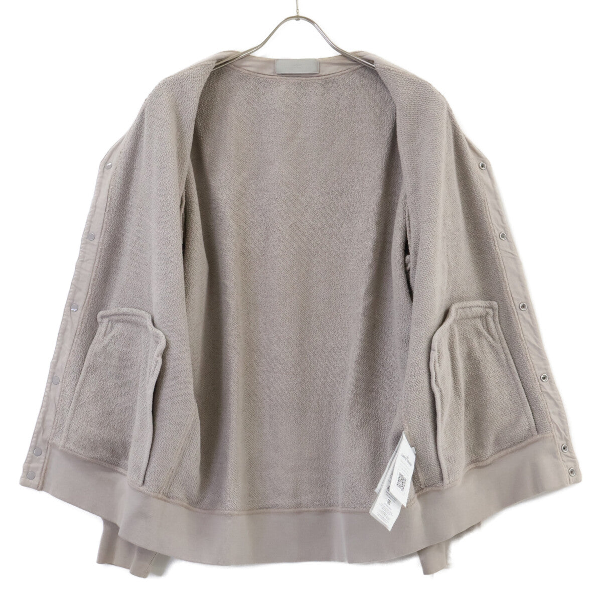 STONE ISLAND Ghost Piece Sweat Cardigan Beige Sweatshirt Size L