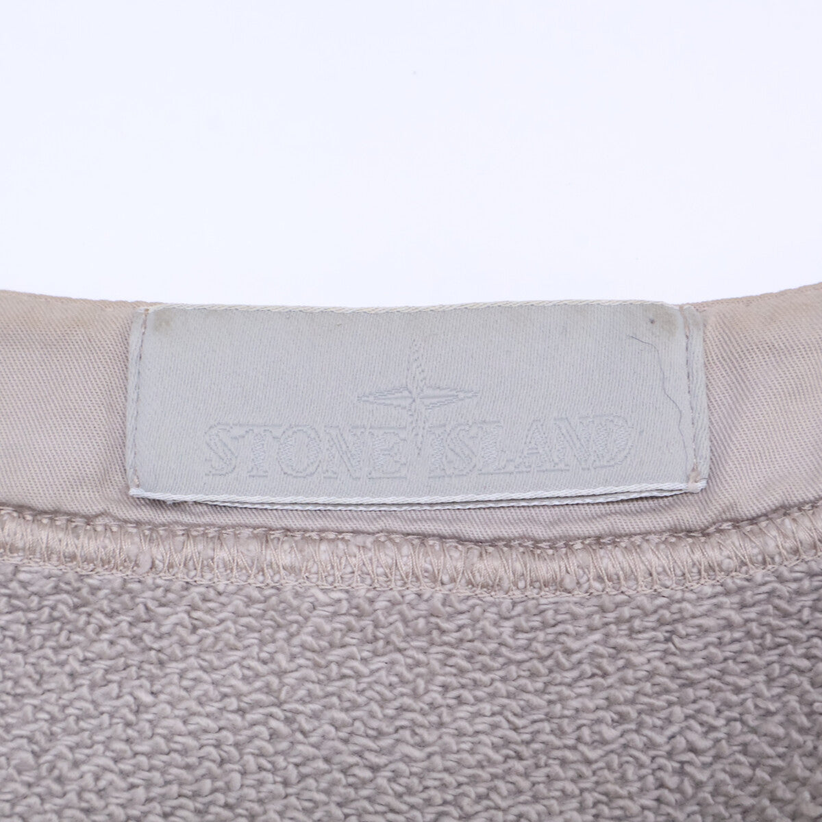 STONE ISLAND Ghost Piece Sweat Cardigan Beige Sweatshirt Size L
