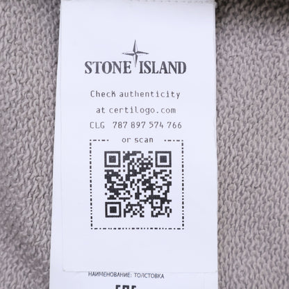 STONE ISLAND Ghost Piece Sweat Cardigan Beige Sweatshirt Size L