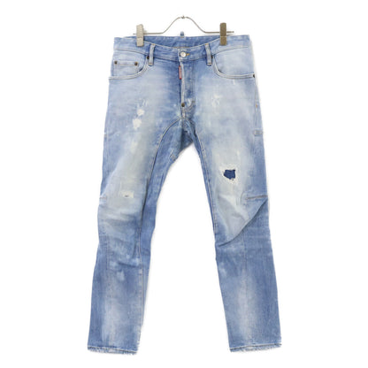 DSQUARED2 S74LB0734 Tidy Biker Indigo Jeans Size 44