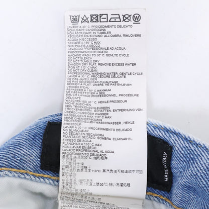 DSQUARED2 S74LB0734 Tidy Biker Indigo Jeans Size 44