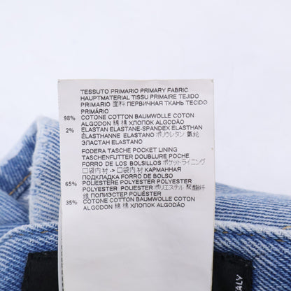 DSQUARED2 S74LB0734 Tidy Biker Indigo Jeans Size 44