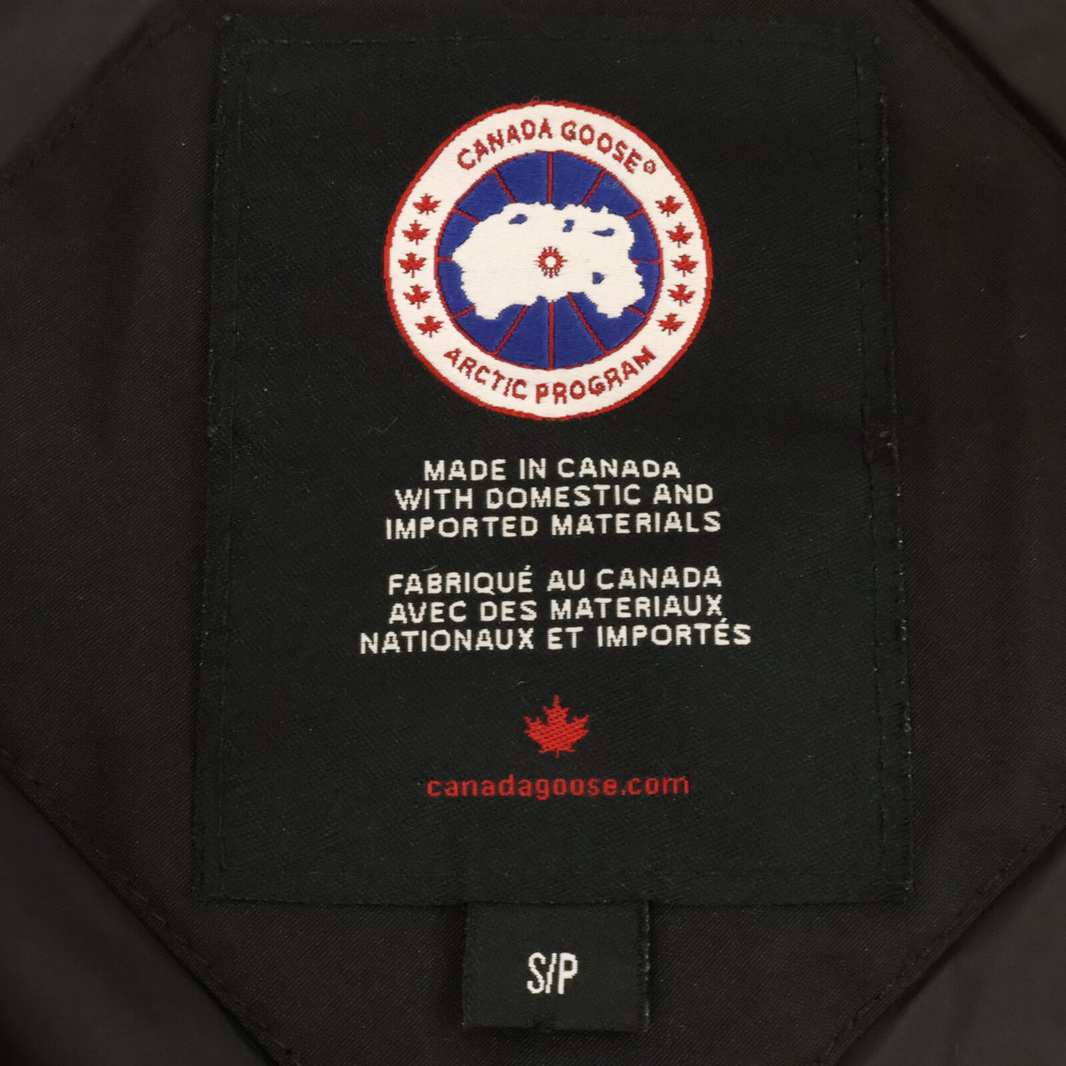 CANADA GOOSE Woolford Down Jacket Black Nylon Size S/P