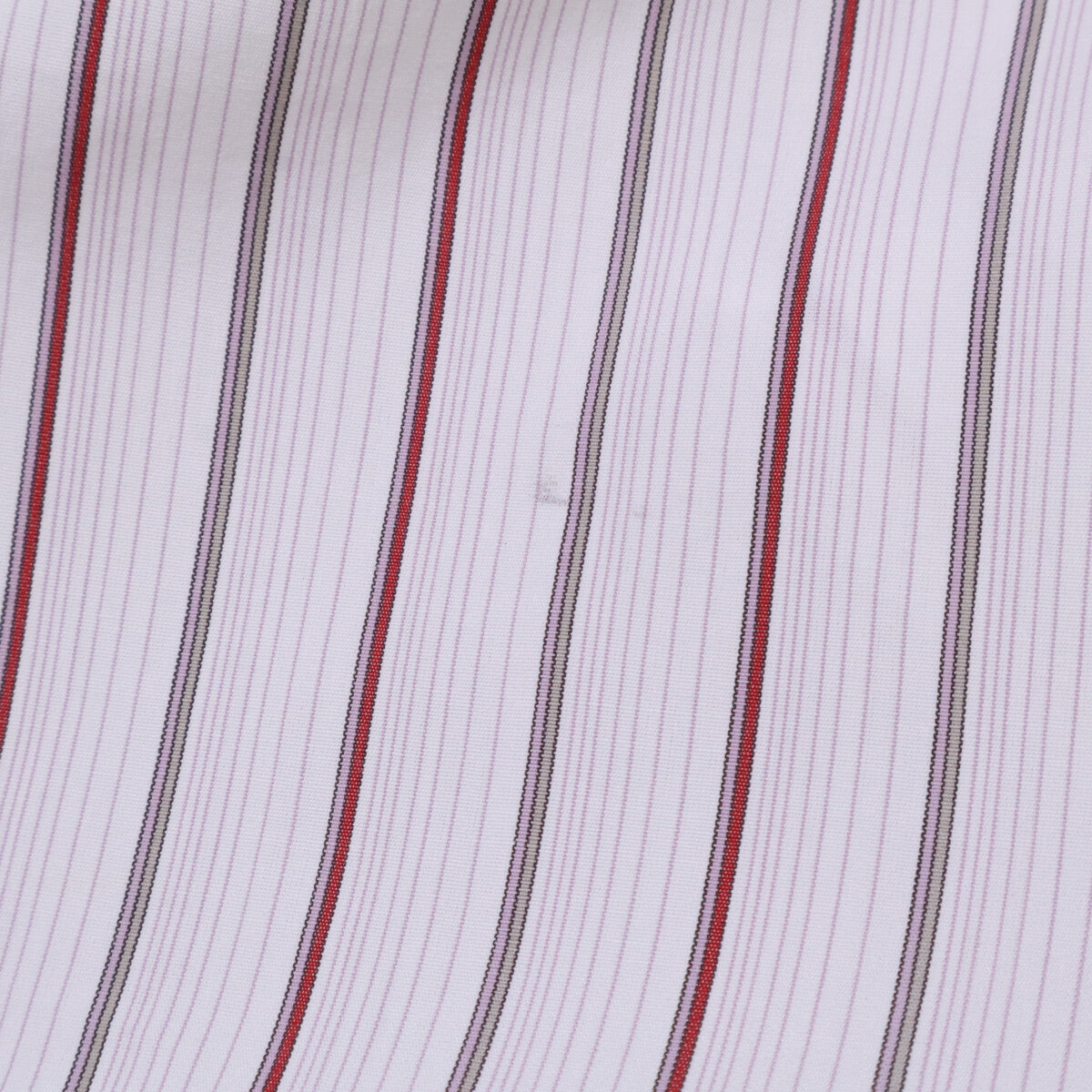 HERMES Striped Sellier Button Dress Shirt White/Red Size 40