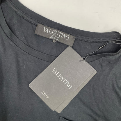 Valentino NOIR Studded Cotton T-Shirt Black Size XS