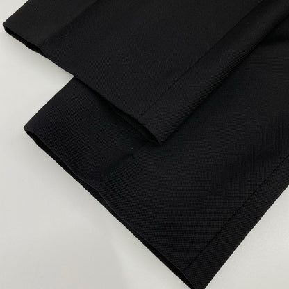 CELINE 2P106120D Wool 2-Pleat Trousers Black Size 38