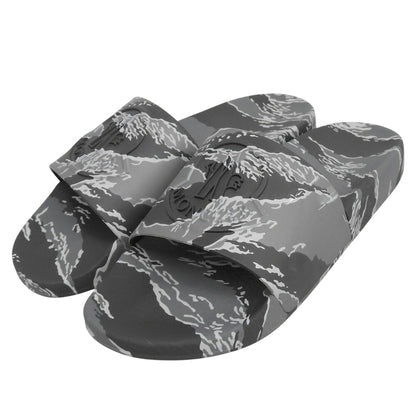 MONCLER Gray Camo Rubber Sandals Size EU 41