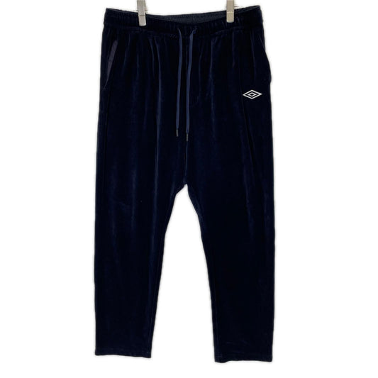 UMBRO BK x WHITE MOUNTAINEERING x UMBRO Velour Pants Black Sweatpants Size 2XL