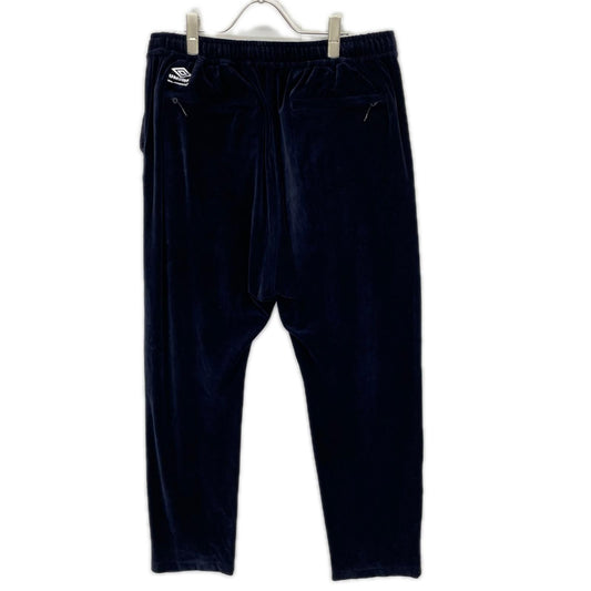 UMBRO BK x WHITE MOUNTAINEERING x UMBRO Velour Pants Black Sweatpants Size 2XL
