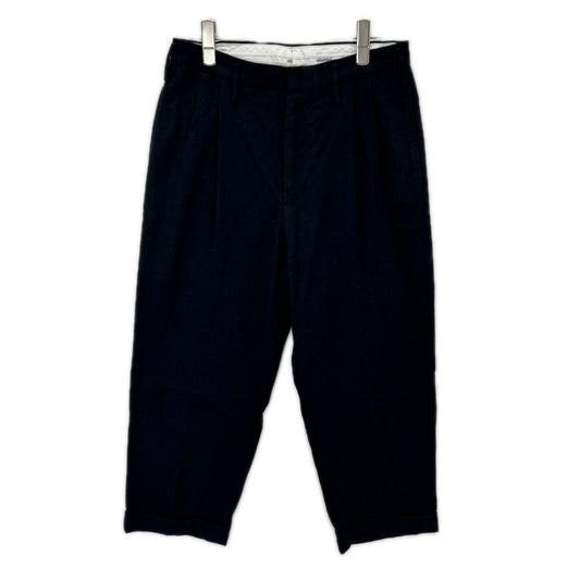 VISVIM Wool Linen Cropped Pants Black Size 1