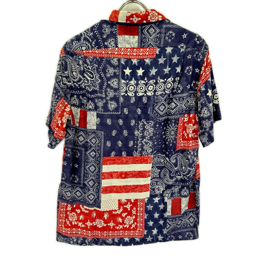 POLObyRalphLauren Rayon Flag Open Collar Shirt Polo Size S