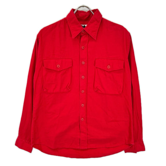 GOOD ENOUGH 90s Red Cat's Eye Button Shirt Size S