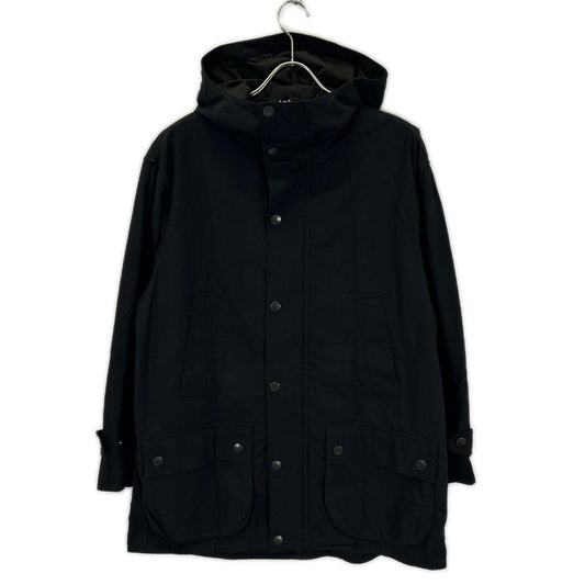 Barbour Mountain Parka Jacket Black Size 38