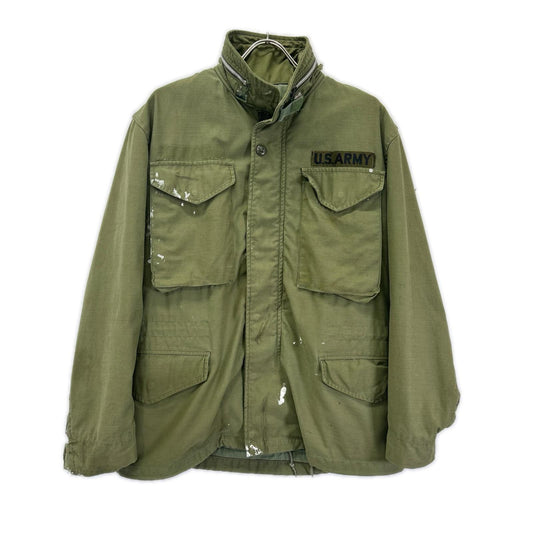 U.S.ARMY M-65 Paint Splatter Field Jacket Green Size S