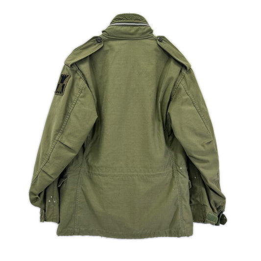 U.S.ARMY M-65 Paint Splatter Field Jacket Green Size S