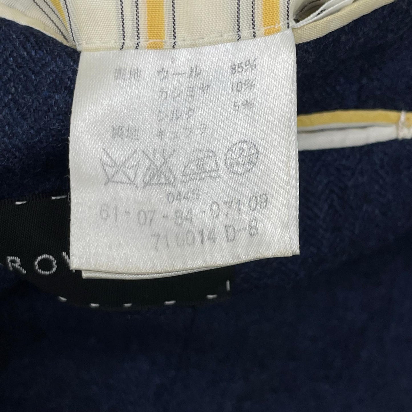 TOMORROWLAND Navy Loro Piana 3B Jacket Size 46