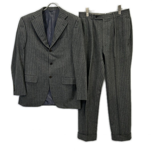 BEAMS F Gray Stripe Wool 3B Single Suit Size 97
