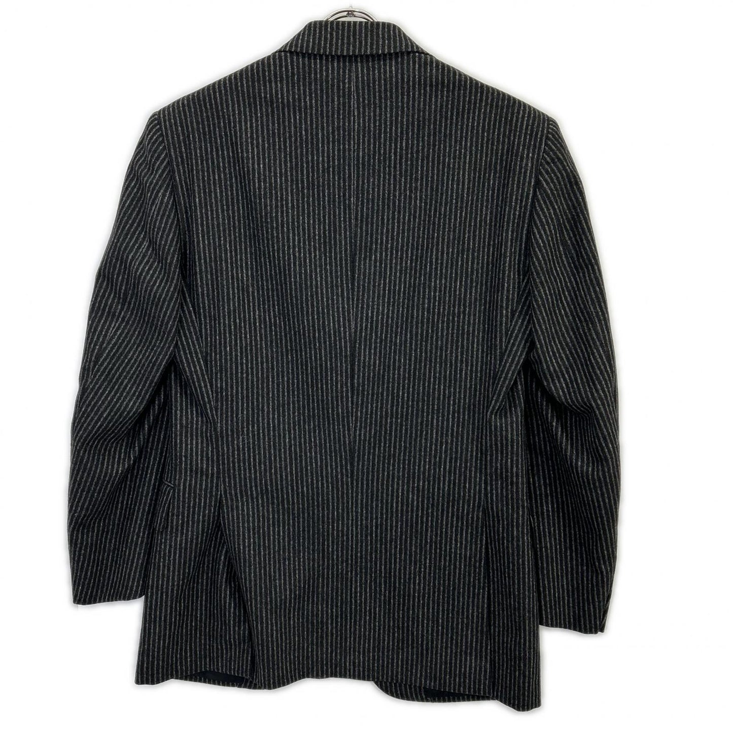 LUCIANO BARBERA Charcoal Stripe 3B Jacket Size 46