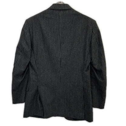 LUCIANO BARBERA Charcoal Stripe 3B Jacket Size 46