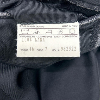 LUCIANO BARBERA Charcoal Stripe 3B Jacket Size 46