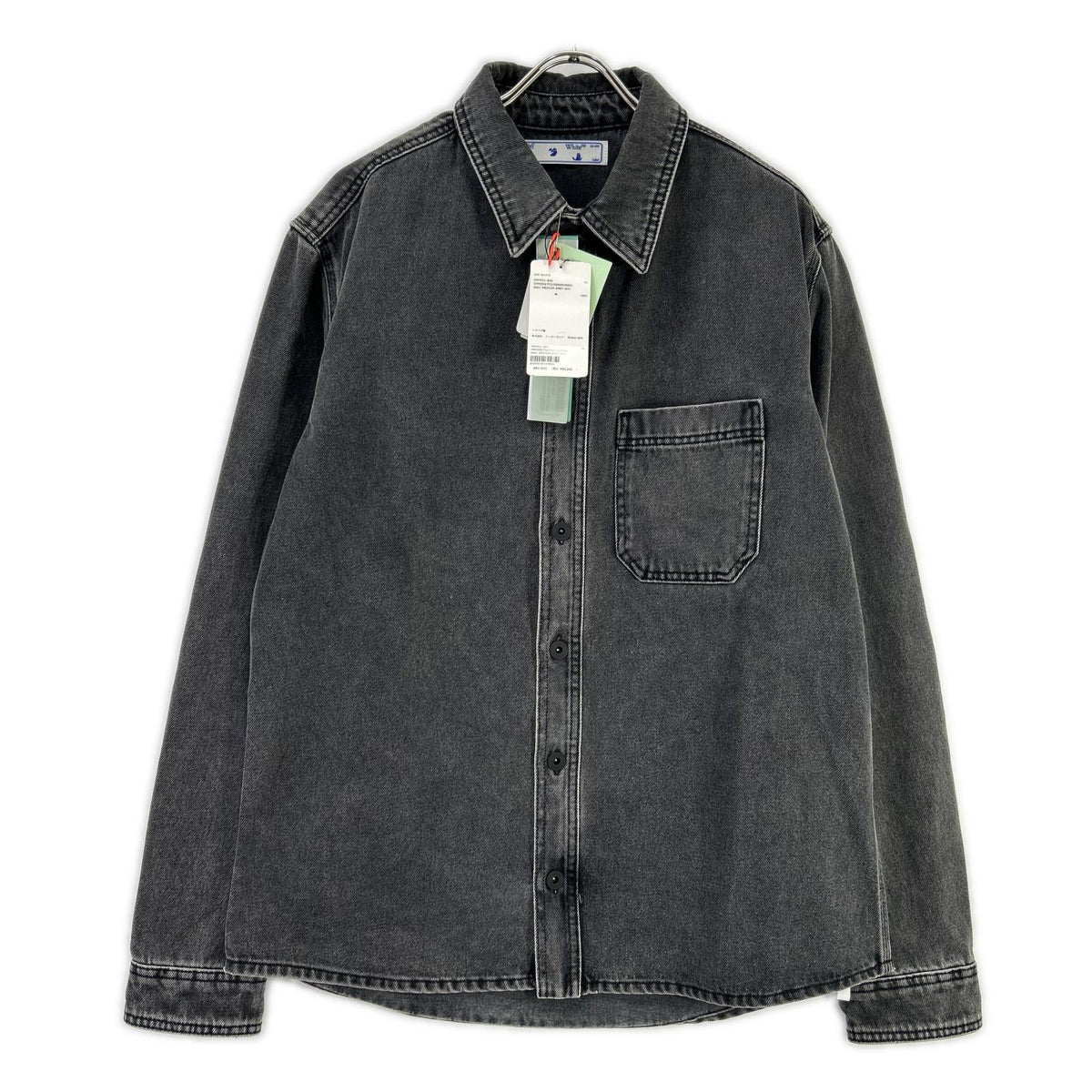 OFF-WHITE OMYD027F21DEN002 Denim Jacket Black Size XL