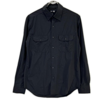 K-3B Black 4-Way Stretch Nylon Dress Shirt Size 0
