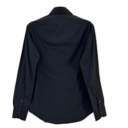 K-3B Black 4-Way Stretch Nylon Dress Shirt Size 0
