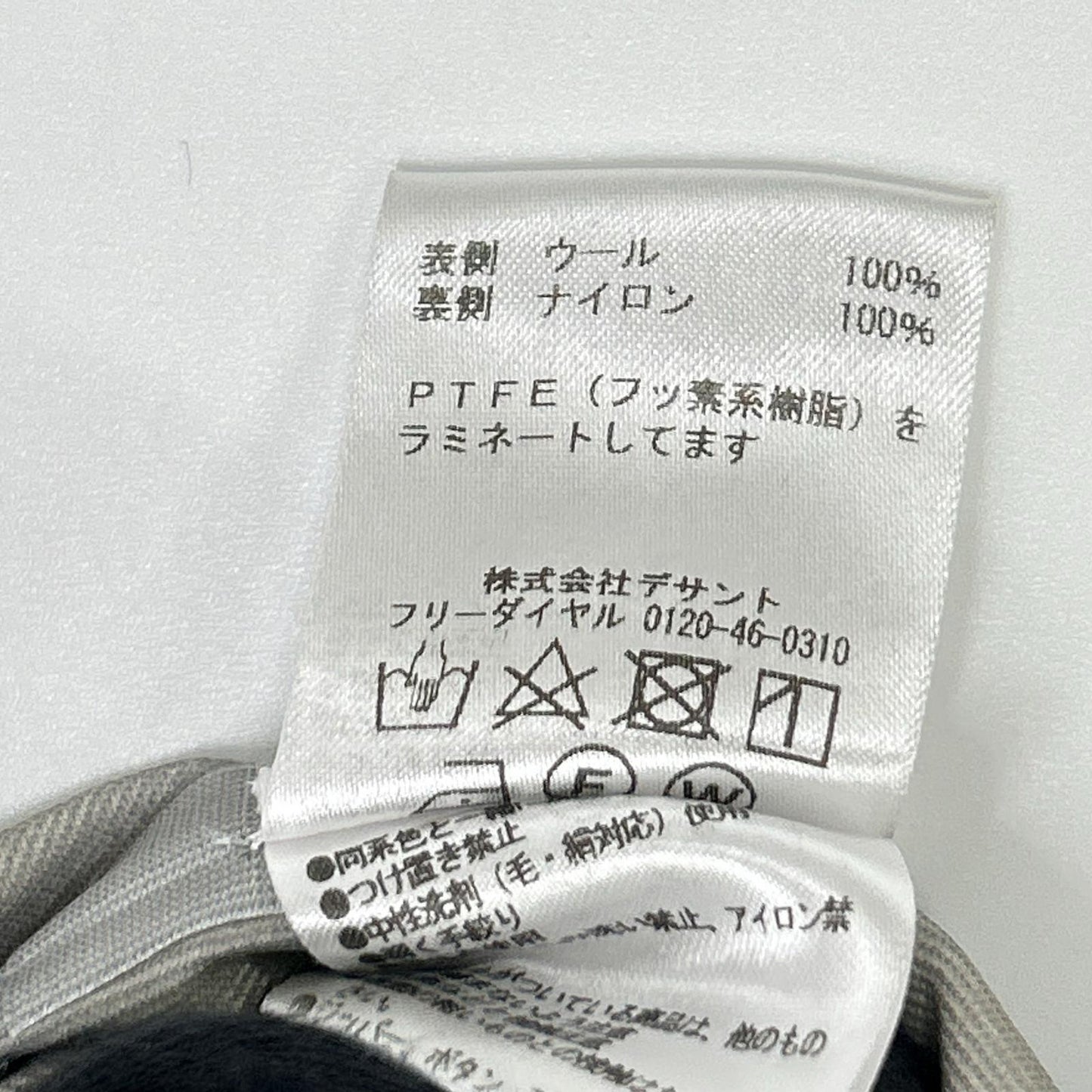 DESCENTE Gray GORE-TEX Wool Mountain Parka Jacket Size S