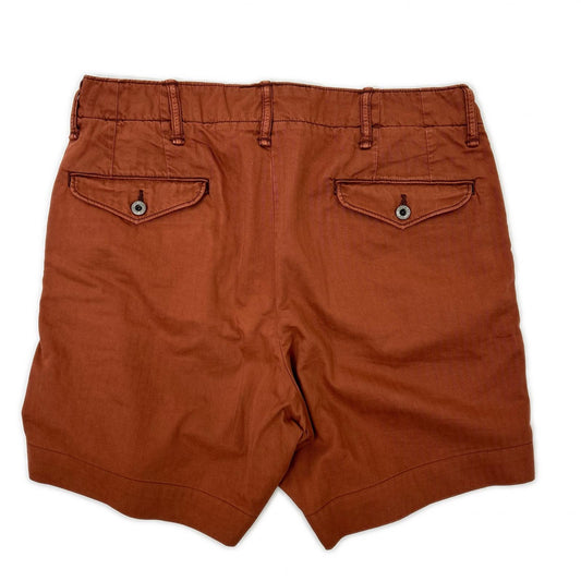 RRL 24SS Red Cotton Button Fly Shorts Size 28