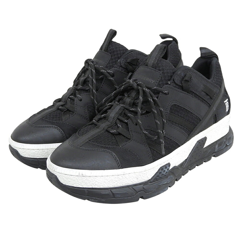 BURBERRY Technical Mesh & Nubuck Sneakers Black Size EU 41