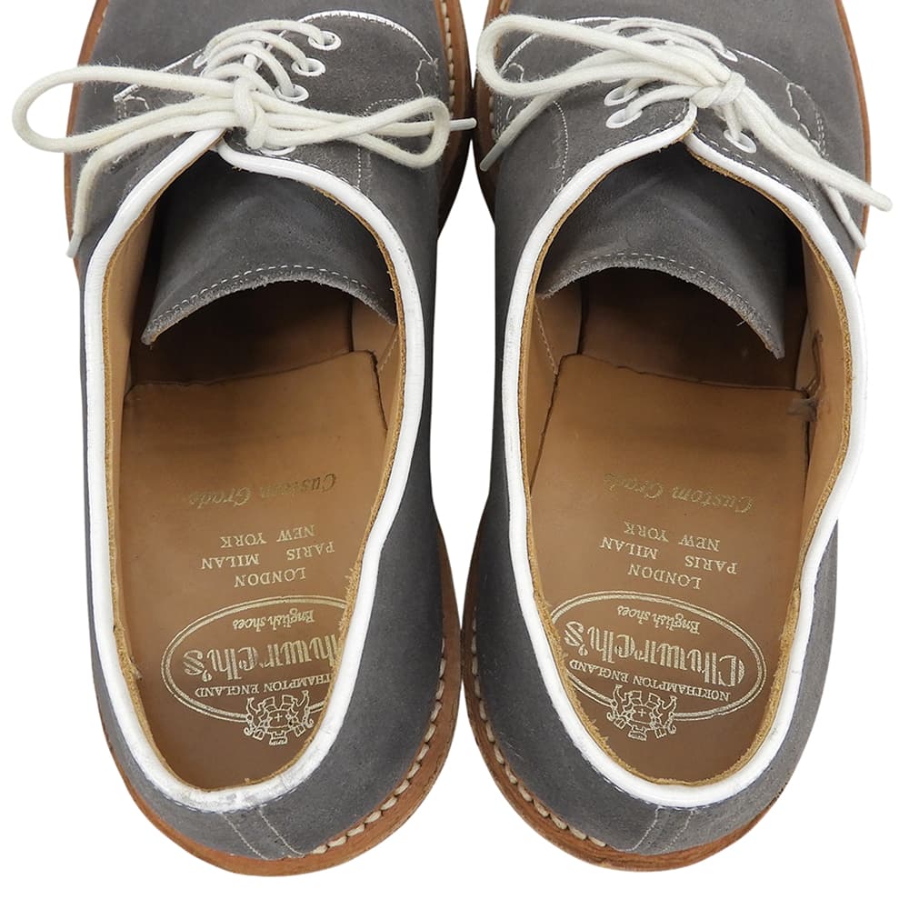 Church's Gray FULBECK Suede Plain Toe Shoes Sneakers Size 7F