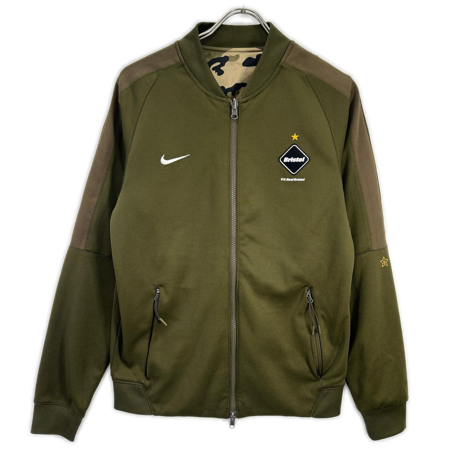 F.C.Real Bristol Khaki DRI-FIT Reversible Warm Up Size S