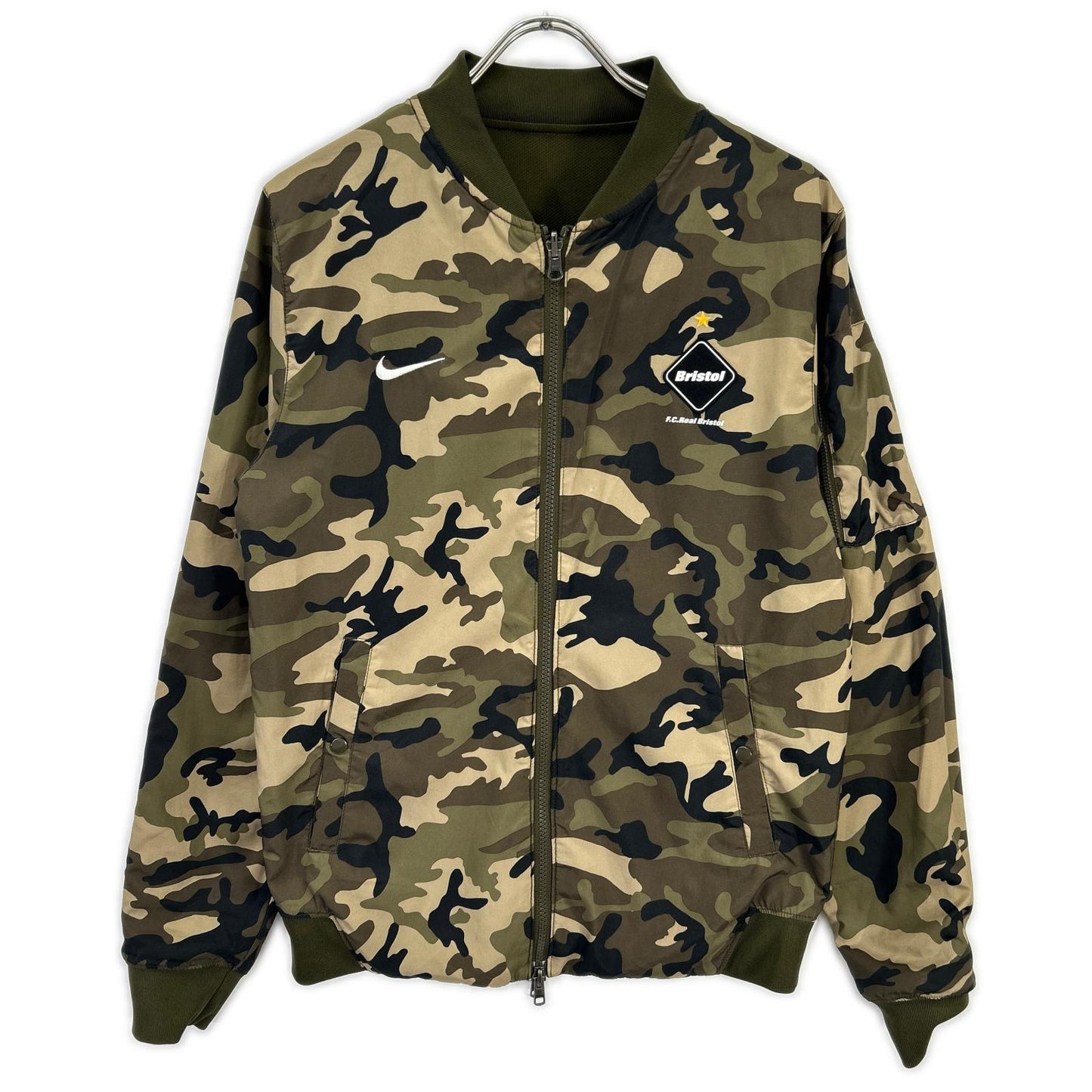 F.C.Real Bristol Khaki DRI-FIT Reversible Warm Up Size S