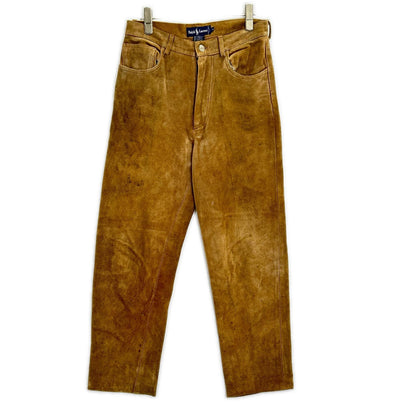 RALPHLAUREN Brown Suede Pants Size 29
