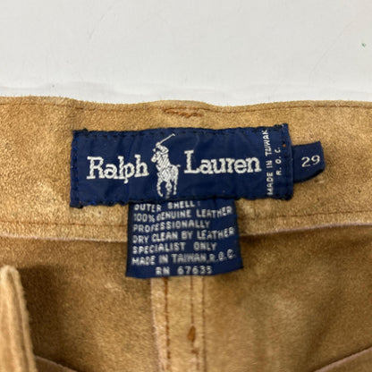 RALPHLAUREN Brown Suede Pants Size 29