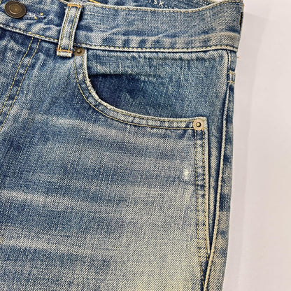 SAINT LAURENT PARIS 2017 USED Wash Denim Indigo Size 27