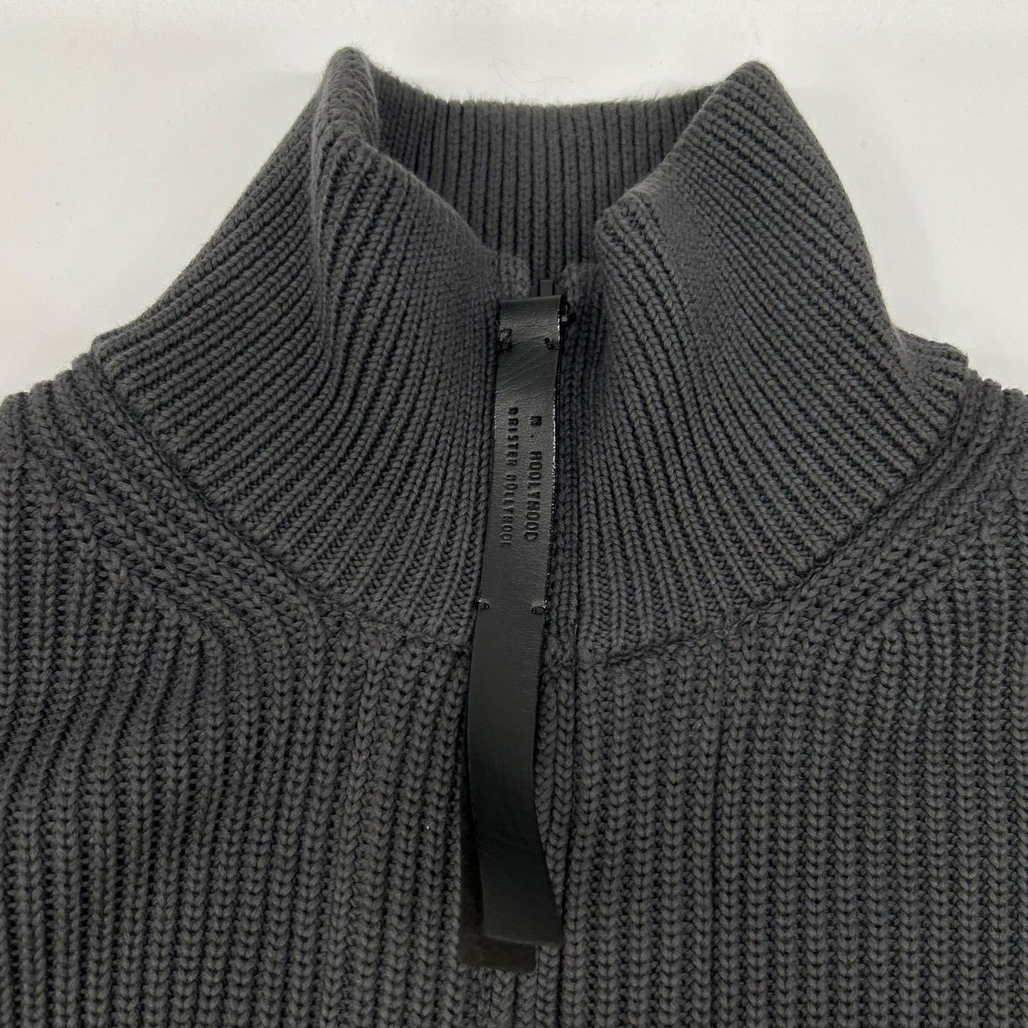 N.Hoolywood Charcoal Gray Driver's Knit Size 36