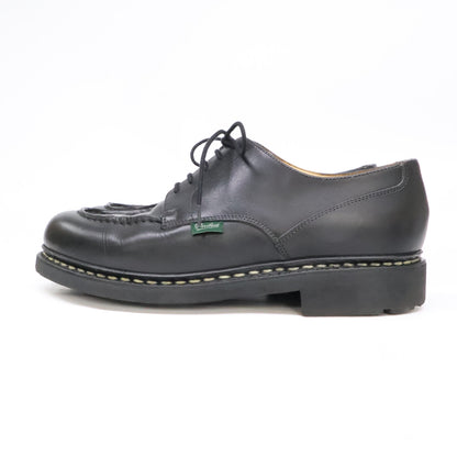 Paraboot Chambord Black Leather U-Tip Boots Size 7