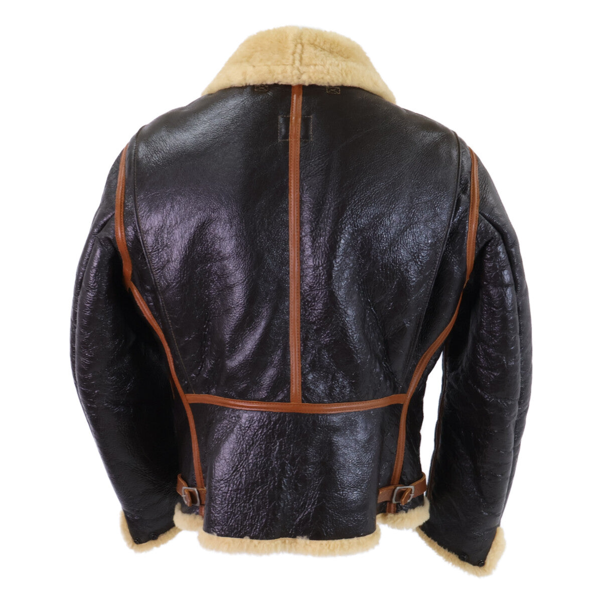 THE FEW B-6 Mouton Flight Jacket Brown Size 40R