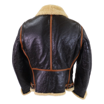 THE FEW B-6 Mouton Flight Jacket Brown Size 40R