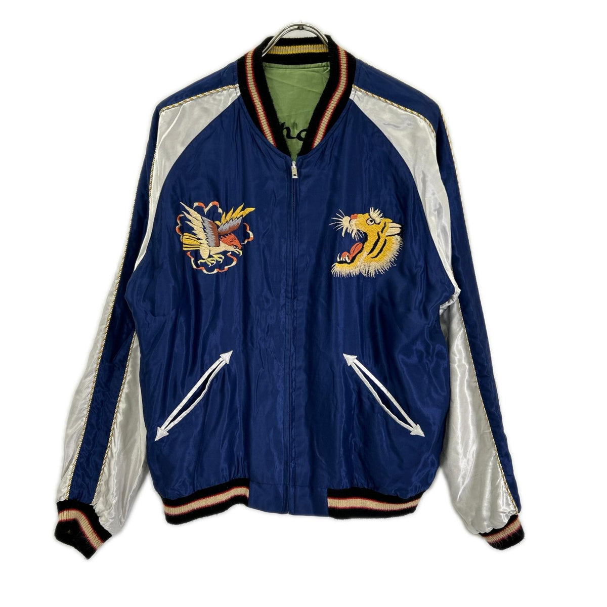 DRAGON Tailor Toyo Reversible Japan Jacket Blue/Green Size L