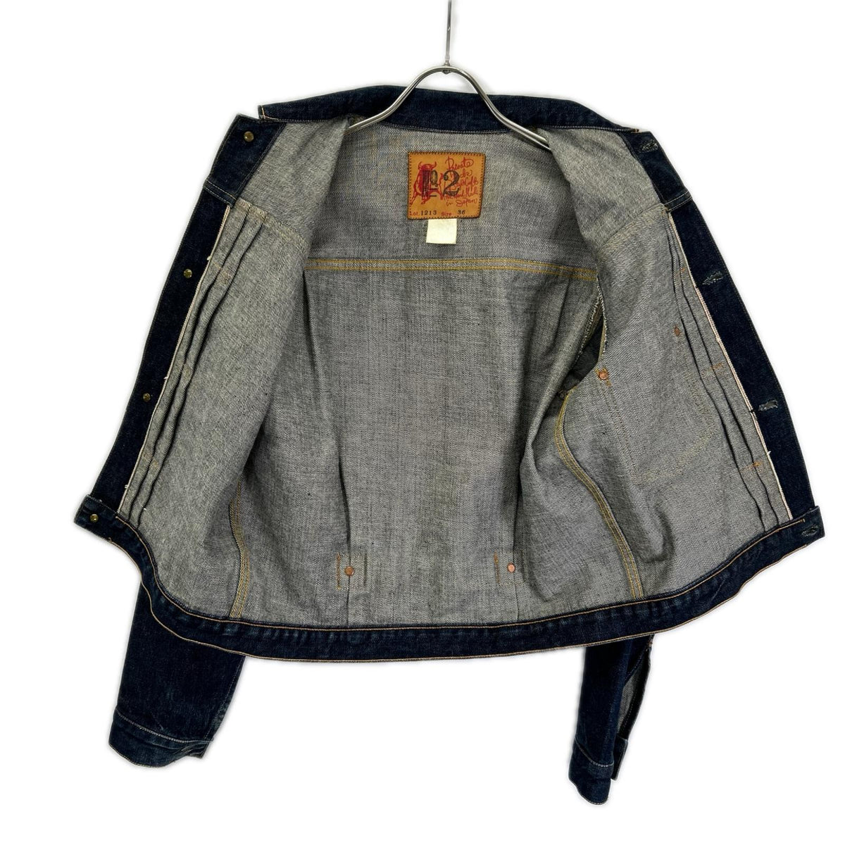 EVISU Lot.1213 No.2 War Model 1st Denim Jacket Size 36