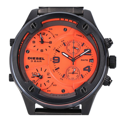 DIESEL Bolt Down Chronograph Quartz Watch Black/Orange