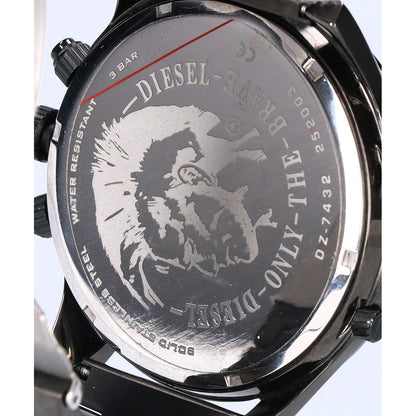 DIESEL Bolt Down Chronograph Quartz Watch Black/Orange