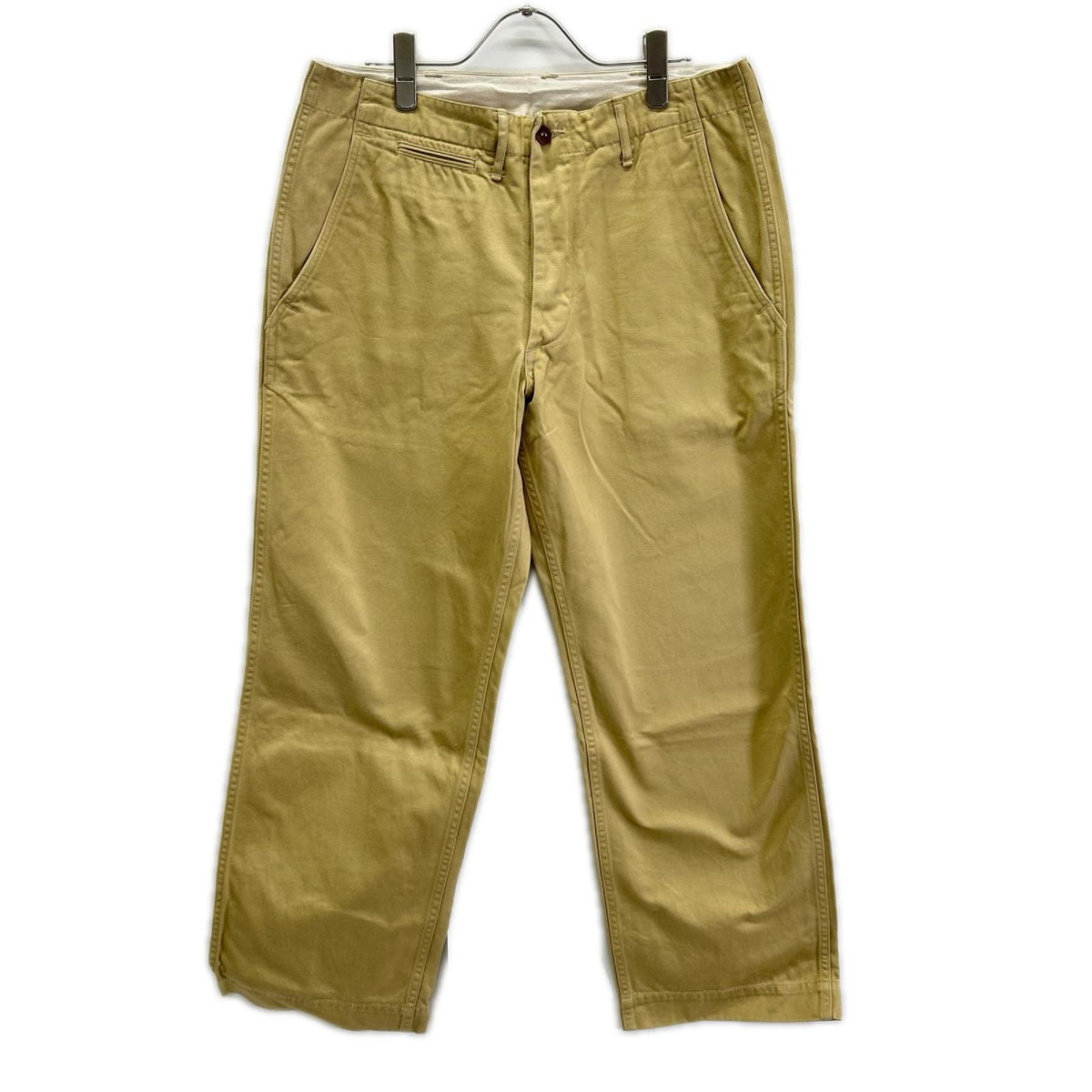 WAREHOUSE Duck Digger Chino Pants Beige Cotton Size 33