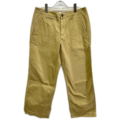 WAREHOUSE Duck Digger Chino Pants Beige Cotton Size 33